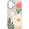 Disegni estetici moderni di fiori colora Custodia per iPhone 17 Modello di fiore astratto collage giardino