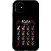 Kickazz Koi Custodia per iPhone 11 16 varietà Koi - Collezione giapponese Nishikigoi Carp