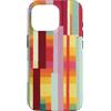 generic Custodia per iPhone 16 Pro Grafica geometrica a righe colorate