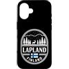 Lapland Finland Travel Souvenirs Custodia per iPhone 16 Lapland Finlandia Pannello Emblema Viaggio Souvenir