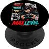 Anime Gaming Sleep Social Life Funny Gam Anime Gaming Livello Massimo Divertente Kawaii Otaku Gamer Uomini Teen Boy PopSockets PopGrip Adesivo