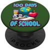 100 Days School Teacher Apparel Ritorno a scuola 100 giorni di scuola insegnante Design PopSockets PopGrip Adesivo