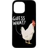 Funny Chicken Butt Joke Meme Gifts Men W Custodia per iPhone 13 Pro Max Guess What Chicken Butt Divertente Chicken Butt White Hen Meme