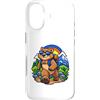 Cool Wombat Leadership Cartoon Art Custodia per iPhone 17 Wombat allegro che cammina come un leader audace