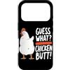 Funny Chicken Butt Joke Meme Gifts Men W Custodia per iPhone 17 Pro Guess What Chicken Butt Divertente Chicken Butt White Hen Meme