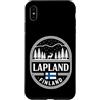 Lapland Finland Travel Souvenirs Custodia per iPhone XS Max Lapland Finlandia Pannello Emblema Viaggio Souvenir