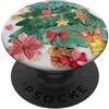 Christmas Chrismistle Green Grip Holder Christmas Chrismistle Green PopSockets PopGrip Adesivo