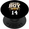 Leggende dello sport Questo è il pallone da calcio numero 14 del mio ragazzo PopSockets PopGrip Adesivo