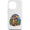 Cool Wombat Leadership Cartoon Art Custodia per iPhone 13 Pro Wombat allegro che cammina come un leader audace