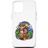Cool Wombat Leadership Cartoon Art Custodia per iPhone 12/12 Pro Wombat allegro che cammina come un leader audace