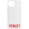 Violet Cat Name GIfts With Coffee Custodia per iPhone 14 Plus Gatto Nome Violet Gifts All I Need Is Coffee Cat Named Viola
