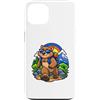Cool Wombat Leadership Cartoon Art Custodia per iPhone 13 Wombat allegro che cammina come un leader audace