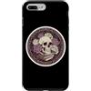 Librarian Skeleton Book Skull Reading Pr Custodia per iPhone 7 Plus/8 Plus Bibliotecario scheletro libro teschio lettura amante floreale arte gotica