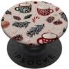 Christmas Coffee Pinecone Lover Grip Hol Christmas Coffee Pinecone Lover PopSockets PopGrip Adesivo