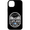 Lapland Finland Travel Souvenirs Custodia per iPhone 14 Plus Lapland Finlandia Pannello Emblema Viaggio Souvenir
