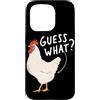 Funny Chicken Butt Joke Meme Gifts Men W Custodia per iPhone 15 Pro Guess What Chicken Butt Divertente Chicken Butt White Hen Meme