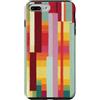 generic Custodia per iPhone 7 Plus/8 Plus Grafica geometrica a righe colorate