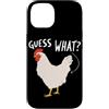 Funny Chicken Butt Joke Meme Gifts Men W Custodia per iPhone 14 Guess What Chicken Butt Divertente Chicken Butt White Hen Meme