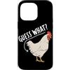 Funny Chicken Butt Joke Meme Gifts Men W Custodia per iPhone 14 Pro Max Guess What Chicken Butt Divertente Chicken Butt White Hen Meme