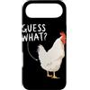 Funny Chicken Butt Joke Meme Gifts Men W Custodia per iPhone Air Guess What Chicken Butt Divertente Chicken Butt White Hen Meme