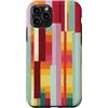 generic Custodia per iPhone 11 Pro Grafica geometrica a righe colorate
