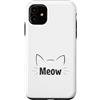 cat tomcat kitten cute pet small house c Custodia per iPhone 11 Miao Gatto