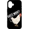 Funny Chicken Butt Joke Meme Gifts Men W Custodia per iPhone 16 Guess What Chicken Butt Divertente Chicken Butt White Hen Meme