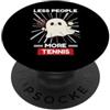 Ghost Less People More Tennis Kawaii Aes Carino Kawaii Fantasma Meno Persone Più Tennis Amante PopSockets PopGrip Adesivo