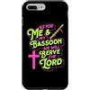 Jazz Band Bassoon Player Merch With Retr Custodia per iPhone 7 Plus/8 Plus Quanto a me e al mio fagotto serviremo il Signore