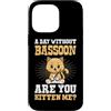 Jazz Band Bassoon Player Merch With Retr Custodia per iPhone 14 Pro Max Un giorno senza fagotto sei tu gattino divertente gioco di parole