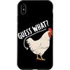 Funny Chicken Butt Joke Meme Gifts Men W Custodia per iPhone XS Max Guess What Chicken Butt Divertente Chicken Butt White Hen Meme