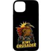 kiwi crusader superhero bird comic hero Custodia per iPhone 15 Plus Kiwi Crociato Supereroe Uccello