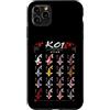 Kickazz Koi Custodia per iPhone 11 Pro Max 16 varietà Koi - Collezione giapponese Nishikigoi Carp