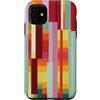 generic Custodia per iPhone 11 Grafica geometrica a righe colorate