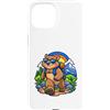 Cool Wombat Leadership Cartoon Art Custodia per iPhone 15 Wombat allegro che cammina come un leader audace