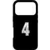 Vintage Number 4 Jersey Player Uniform # Custodia per iPhone 17 Pro #4 Jersey Numero 4 Uniforme Più Grande Fan Giocatore Preferito