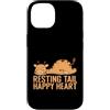 Sleep Tired Animal Nightgown children Py Custodia per iPhone 14 Pigiama con coda di riposo, cuore felice