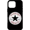 Hamburg Germany Vintage Travel Graphics Custodia per iPhone 16 Pro Max Amburgo Germania Vintage Distressed Circle Badge Design