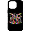 Drums Lover Gifts for Music Drummers Mus Custodia per iPhone 16 Pro Batteria colorata Drumming Drumming Percussioni Drummer