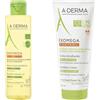ADERMA (Pierre Fabre It.SpA) A-Derma Exomega Control Duo Emolliente - Crema emolliente 200 ml + Olio lavante 200 ml