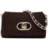 Liu.Jo Pelletteria Liu Jo Borsa a Spalla Effetto Suede La Puffy con Chiusura Gioiello