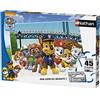 Nathan - Puzzle per bambini - 45 pezzi - Pronto all'azione - Paw Patrol - Bambina o bambino a partire dai 5 anni - Puzzle di alta qualità - Cartone spesso e resistente - Azione e avventura - 86463