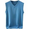 Dcvmvmn Gilet da golf da uomo in cashmere lavorato a maglia di lusso, casual, con scollo a V, senza maniche, maglioni