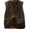 Joligiao Gilet Donna Pile Smanicato Gilet Elegante Invernale con Tasca a Tinta Unita Senza Maniche Casual Termico con Pulsante Giaccacon per Invernale Autunno