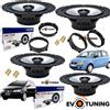 EvoTuning Alpine Kit 4 Casse Altoparlanti Alpine Sxe1725S Anteriori e Posteriori per Fiat Idea
