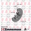 ZIMMERMANN 2 DISCHI FRENO ZIMMERMANN 180302200 180.3022.00
