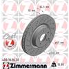 ZIMMERMANN 2 DISCHI FRENO ANTERIORI ZIMMERMANN 400363620 400.3636.20