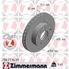 ZIMMERMANN 2 DISCHI FRENO ANTERIORI ZIMMERMANN 230237420 230.2374.20