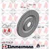 ZIMMERMANN 2 DISCHI FRENO POSTERIORI ZIMMERMANN 460155620 460.1556.20