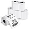 Phomemo 6 Rotoli Etichette Termiche Adesive 40x30 mm per M110/M220, 1380Pcs | Phomemo Etichette Termiche Adesive per M110/M108/M221/M220, impermeabili, per Logo, codici, regali, ufficio, Scuola, Bianco